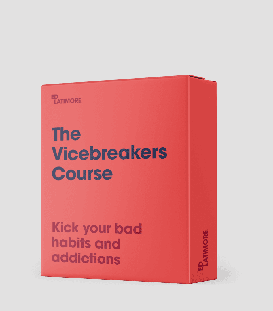 Product mockup of one of Ed Latimore's online courses, "The Vicebreakers Course"