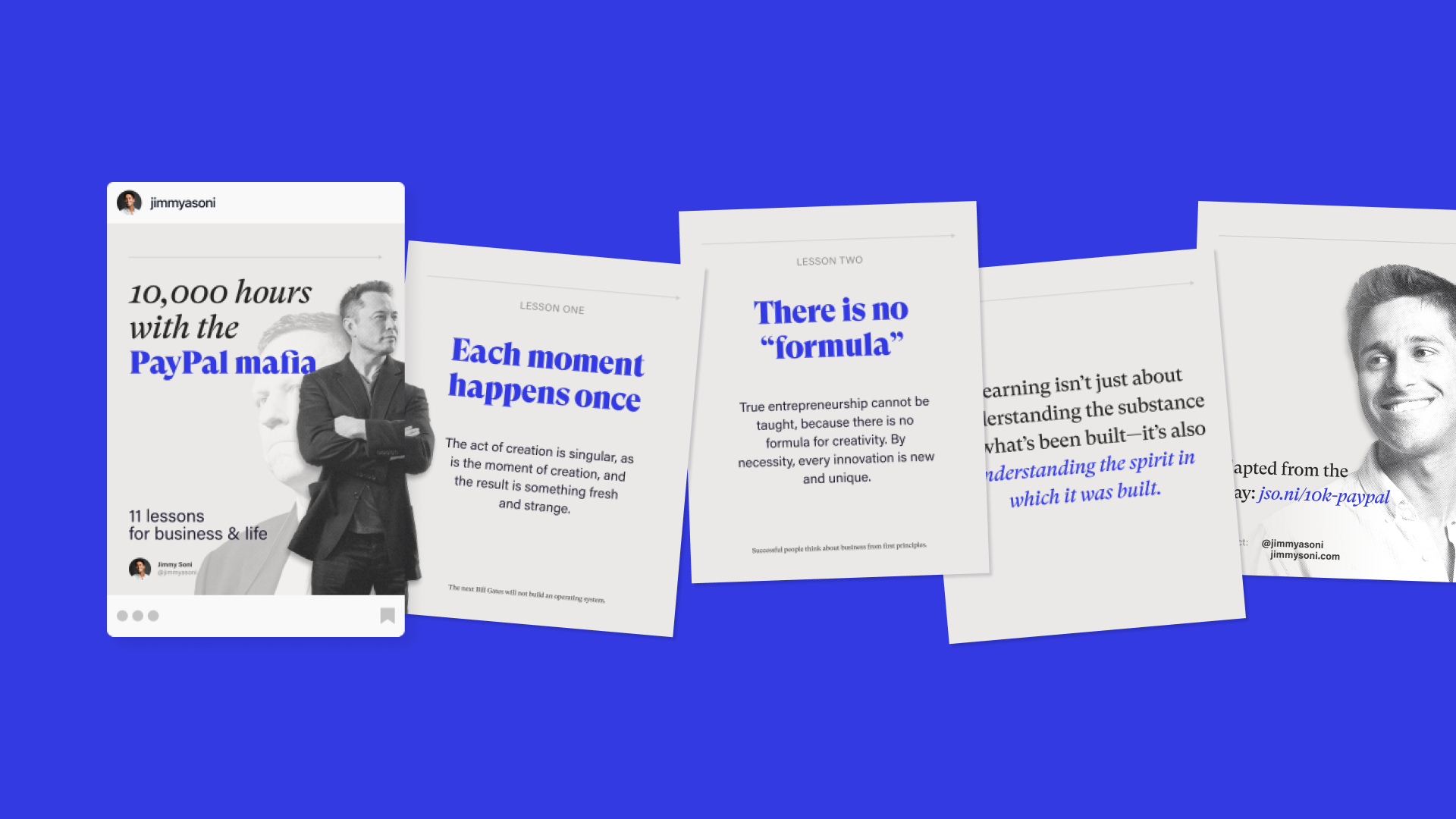 Instagram carousel Instagram carousel sharing lessons from the founders of PayPal